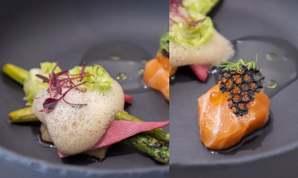 品法 Restaurant revivre 兩種風味鮭魚
