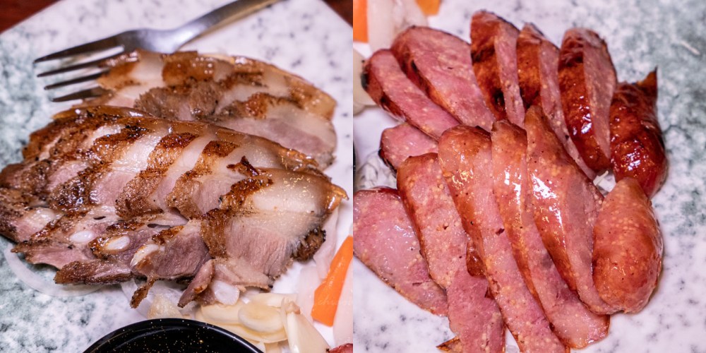 城市部落【石板雙拼皿】鹹豬肉/飛魚卵香腸